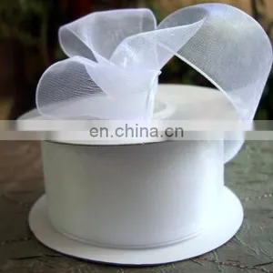 Any Color Can be Dyed as Your Request Snow Organza Ribbon thumbnail-3