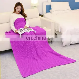 High Quality Fuchsia and Purple Soft Blanket thumbnail-2