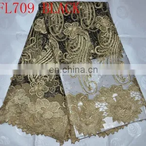 Organza Embroidery Lace Fabric for Clothing(FL709) Embroidery French Lace thumbnail-1