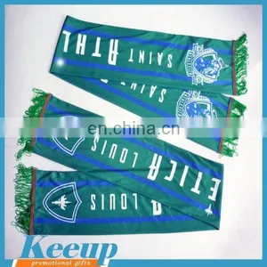 Custom Promotional Silk Satin Soccer Fans Scarf thumbnail-1