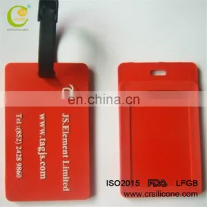 High Quality Bag Silicone Pvc Luggage Tag for Travel and Airpalne Suitcase thumbnail-1