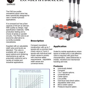 3P40 Low Profile Monoblock Spool Valve thumbnail-5