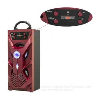 2018 Trending Led Light High Quality Outdoor Blue Tooth Speaker With Karaoke Function and Remote Control thumbnail-5