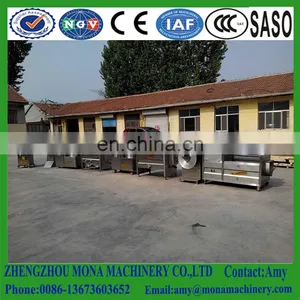 2018 Stainless Steel Full Automatic Banana Chip Smaking Machine/ Potato Chips French Fries Production Line thumbnail-2
