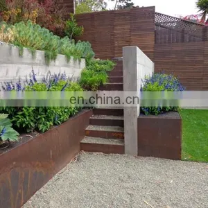 Outdoor Corten Steel Fence/Garden Screen/ Retaining Wall thumbnail-7