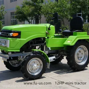 15HP Mini 4 Wheel Tractor With Rotavator thumbnail-4