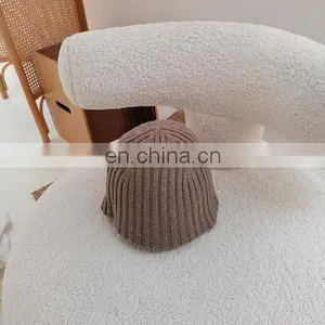 Japanese Niche Knitting Bucket Hat Female Solid Color Casual Wild Fisherman Hat Korean Version of the Autumn and Winter thumbnail-4