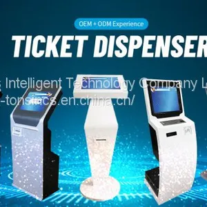 The Whole Queue Management System Floor Stand Ticket Dispenser for Bank /Hospital thumbnail-1