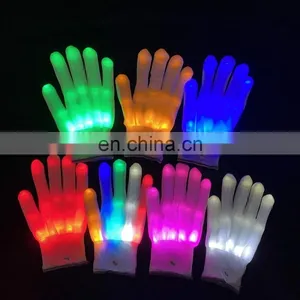 Wholesale Rave Light Flashing Finger Lighting Glow Mittens LED Glow Gloves for Halloween thumbnail-5