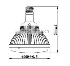 Aluminum Housing and Heat Sink Finning LED Linear High Bay Light Supplier's Choice thumbnail-1