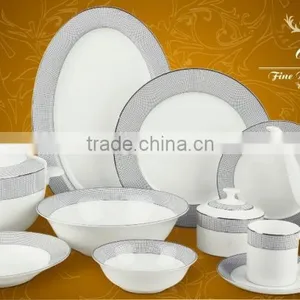 Royal Dinner Set New Bone China ,61 Pcs Melamine Dinner Set,porcelain Dinner Set thumbnail-1