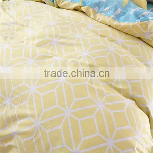 Yello Geometric Shapes Printed Cotton Comforter Cover Set With Zipper 4 Pcs China Duvet Cover Set thumbnail-3
