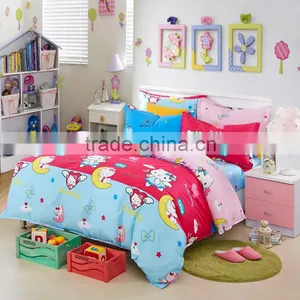 High Quality Assuerance 100%cotton Quilt Set Best Quality Best Soft Feelling Cartoon China Elegant Bed Sheet Set thumbnail-1