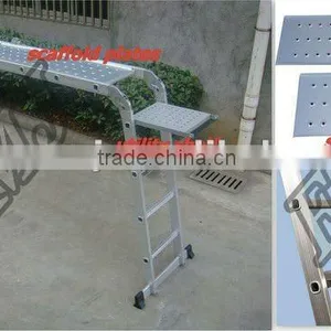 Multi-Purpose Ladder With Utility Shelf and Scaffold Plates thumbnail-2