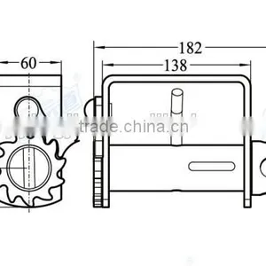 08139 Weld-on Webbing Winches, Weld-on Truck Winches thumbnail-2