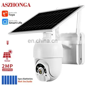 Solar Power 1080P Network Video Recoder Surveillance Wireless H.265 Wifi Cctv Outdoor Battery Camera PTZ IP Camera Tuya App thumbnail-2