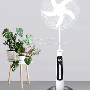 16 Inch Rechargeable Solar Floor Fan Large Capacity Battery With Lighting Mobile Phone Charging Emergency Standing Fan（Wechat:13510231336） thumbnail-1