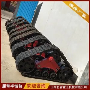 Customized Triangular Track Wheel Anti Sinking Vehicle for Mud Operation thumbnail-1