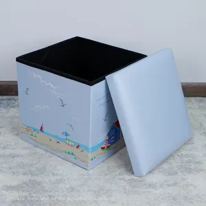 PVC Ottoman With Pattern thumbnail-3