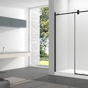 Modern Bathroom Simple Shower Glass Cabin Bath Portable Steam Handle Glass Door Pull Hand Sliding Shower Rooms thumbnail-1