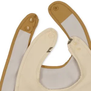 Wholesale Waterproof PU Leather Bibs for Baby Newborns Infants Toddlers Set thumbnail-4