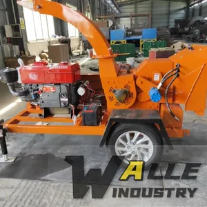 Electric Driven Tree Branch Crusher, Durable Cutting Blades, Process Orchard Twigs, Pruned Branches, Small Logs, Bush Waste for Biomass Industry thumbnail-1