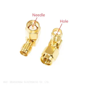 Right Angle RF Coaxial Adapter SMA-JKW Connector Bend 90 Degree thumbnail-1