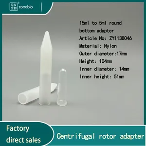 Centrifuge Adapter 15ml Pointed Bottom to 0.2ml/1.5ml/2ml/5ml Sleeve Converter, Nylon Material thumbnail-4