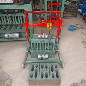 Manual Movable Concrete Block Machine Mobile Cement Brick Maker Machine Brick Making Machinery Block Making Machine thumbnail-3