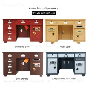 Steel Desk With Fireproof Safe | Sensitive Document Security | - Factory Supplier thumbnail-3