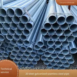 20# 133*4 Galvanized Seamless Steel Pipe, Outer Diameter From 22mm to 508mm, in Stock Regularly, Customizable Galvanizing Services Available thumbnail-5