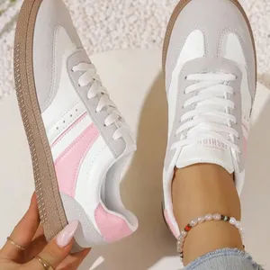 Wholesale Women Breathable Vulcanized Shoes Pink Zapatillas Girls Sneakers Fashion Breathable Mesh Casual Walking Shoes Female Work Shoes thumbnail-3