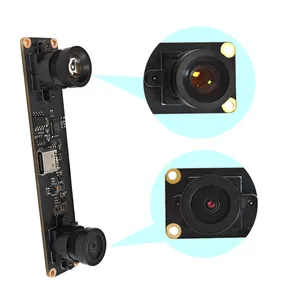 IMU VR Camera 2M Dual Lens Synchronization USB2.0 Camera High Speed 3840*1200@ 30fps 3D Stereo Camera AR0234 thumbnail-2