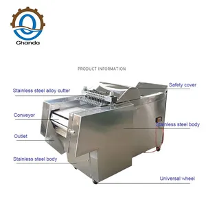 QDMECH Meat Cube Cutter Bone Cube Cutting Machine Frozen Cutter for Fresh and Frozen Meat thumbnail-4