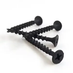 Gypsum Screws With Black Phosphate for Metal Studs, High Hardness No Snapping, 13mm-100mm thumbnail-2
