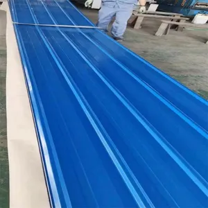 Weather Resistant PVDF/PE Coating Color Coated Corrugated Steel Sheet PPGI Roof Tile For Prefab House thumbnail-5
