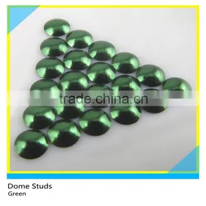 Aluminum Metal Hot Fix Dome Studs Orange Flatback Half Round Studs thumbnail-4