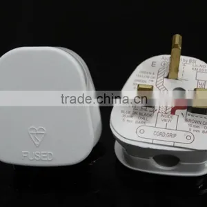 BSI Listed Fused UK AC Power Detachable Rewireable Power Cord Plug thumbnail-1
