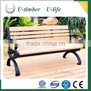 Outdoor Water Proof Wooden Plastic Composite WPC Garden Bench thumbnail-1