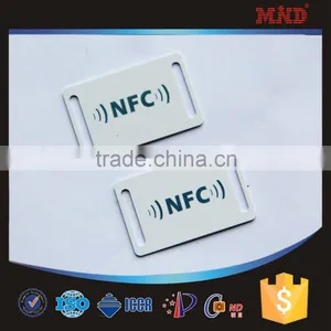 MDW425 Custom Woven Wristband/Woven Band With RFID Small Tag Quality Choice thumbnail-3