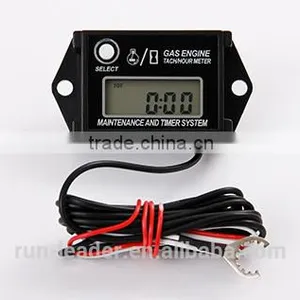 Digital Resettable Waterproof Inductive Tacho Hour Meter Used For Motorcycle,Marine,Boat,Snowmobile,Lawn Mower,Generator,Jet Ski thumbnail-1
