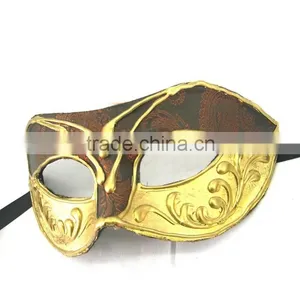 Custume Carnival Accessories HT-HF012 Plastic Half Face Party Eye Mask and Plastic Face Mask thumbnail-2