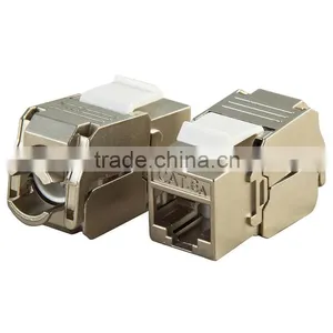 RJ45 Singer Port RJ45 Cat6A FTP Female Keystone Jack thumbnail-1