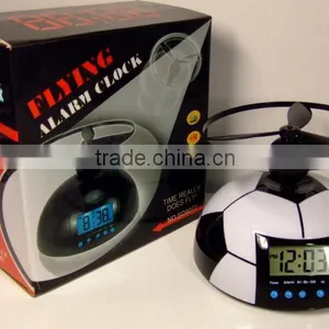 Funny Creative Toy With Clock Lazy Helicopter Clock Backlight Flying Alarm Clock thumbnail-2
