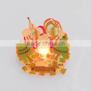 Hottest Blinking Light up LED Badge With Safety Pins for Party thumbnail-1