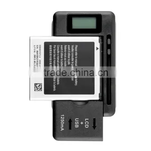 Mobile Universal Battery Charger LCD Indicator Screen For Cell Phones USB-Port thumbnail-1