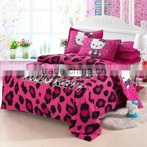 High Quality 100% Cotton Reactive Printed Hello Kitty Bedding Sets for Children thumbnail-5
