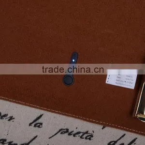 Wholesale High Quality Multifunction Business Custom Leather Trifold Power Bank Notebook thumbnail-5