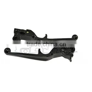 BJ-LS241-021 Custom Black Motorcycle Clutch Levers for 1996-2010 FLSTN DELUXE thumbnail-1