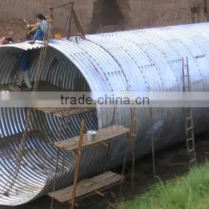 China Supplier Corrugated Galvanized Steel Culvert Pipe thumbnail-3